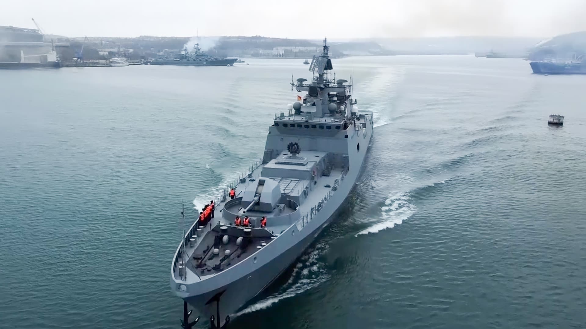Drone explosion hits Russia’s Black Sea Fleet headquarters