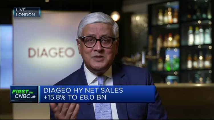 Diageo CEO says company has 'multiple levers' to help it navigate inflationary pressures