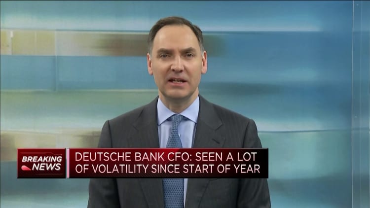 Seeing 'relatively strong tailwinds' in 2022 and beyond, Deutsche Bank CFO says