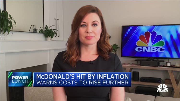 McDonald's hit by inflation, warns costs could rise further