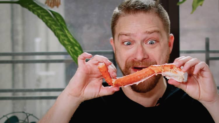 These Alaskan red king crab legs cost $180