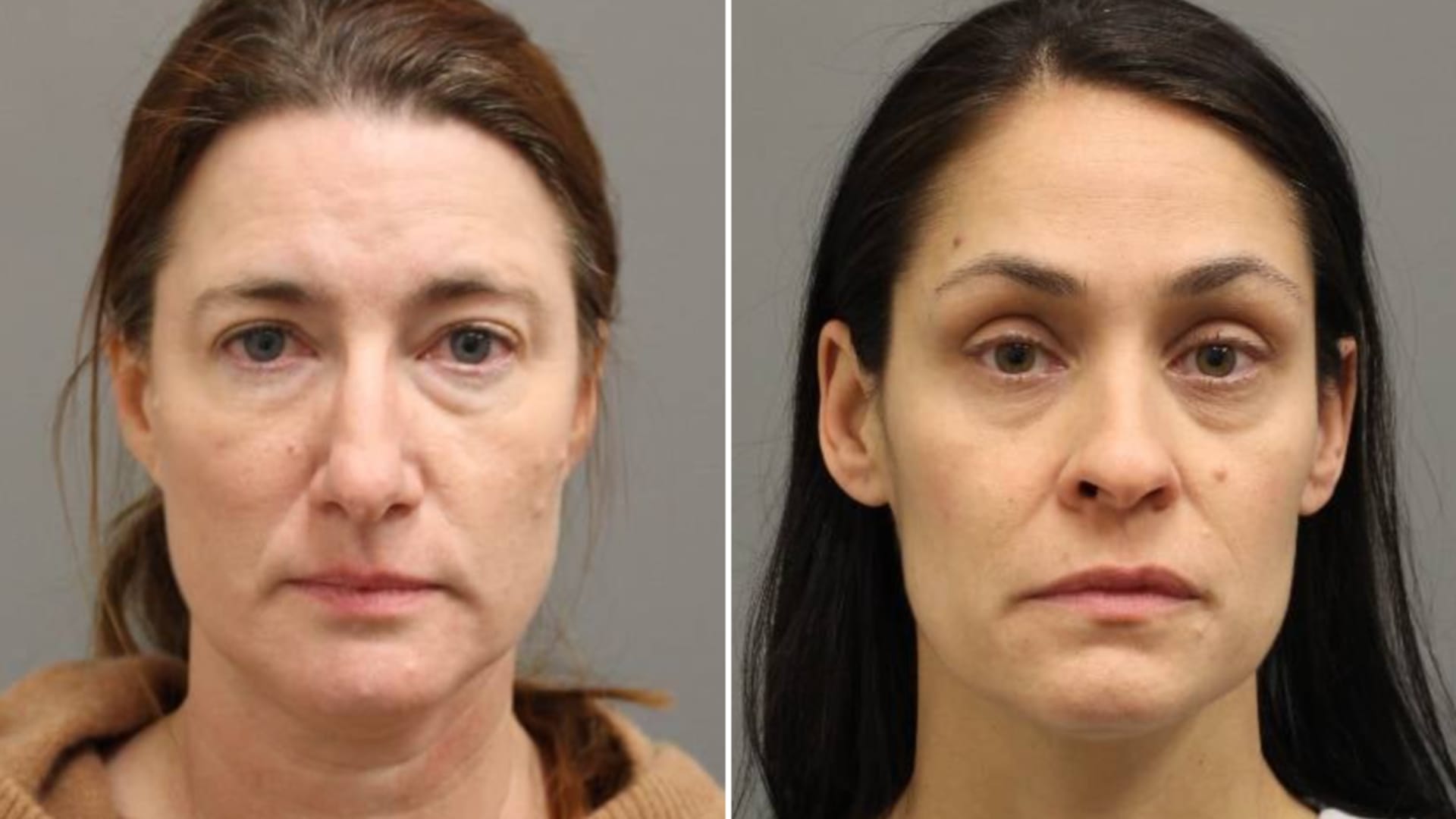 Julie DeVuono (L) and Marissa Urraro's booking photos from the Suffolk County Police Dept. on Jan. 29th, 2022