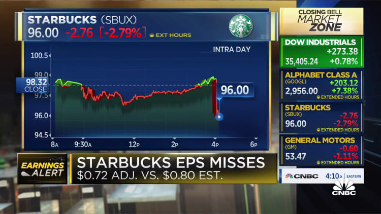 Starbucks reports mixed Q1 results