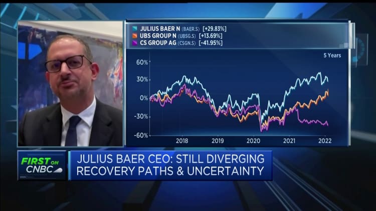 2022 may see higher trading activity, Julius Baer CEO says