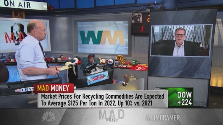 Watch Jim Cramer's full interview with Waste Management CEO Jim Fish