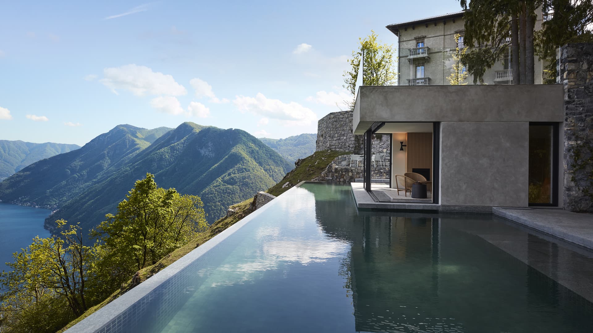 Views over Italy's Lake Como from a luxury villa vacation rental.
