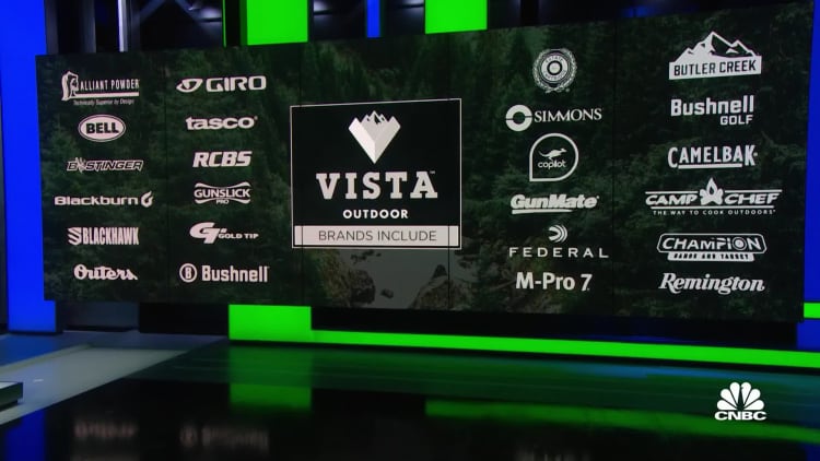 All our brands are prospering as people look to get outside, says Vista Outdoor CEO