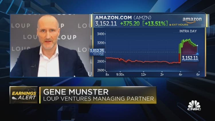 Amazon shares jump on earnings surprise
