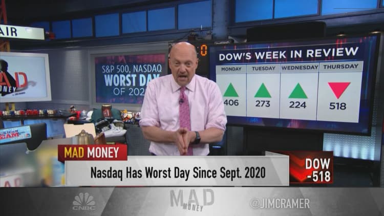 Jim Cramer reacts to Meta's huge stock decline, explains why it's not time to buy yet