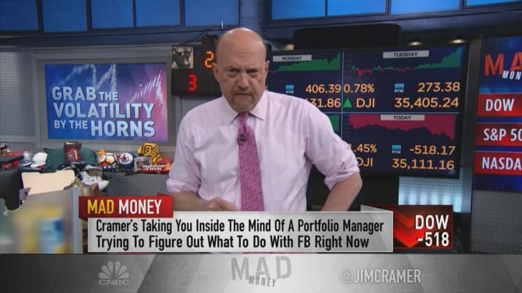 Jim Cramer says be patient with Facebook parent Meta shares, wait before buying the dip