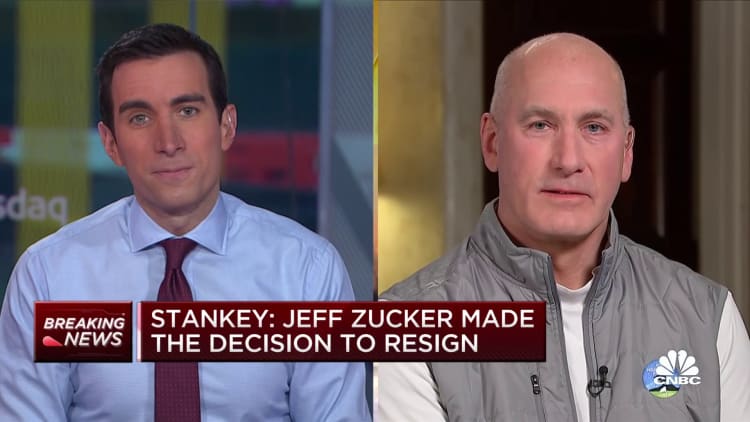 CNN's Jeff Zucker made the decision to resign, says AT&T CEO John Stankey