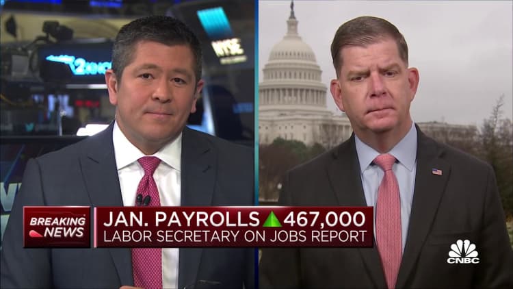 Labor Sec. Walsh reacts to January jobs report: U.S. economy looks very resilient