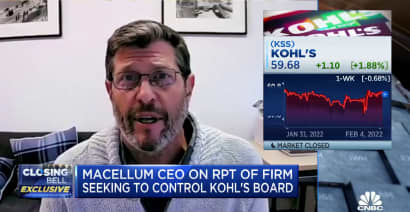 Kohl's putting in a poison pill is unprecedented after only two weeks, says Macellum CEO
