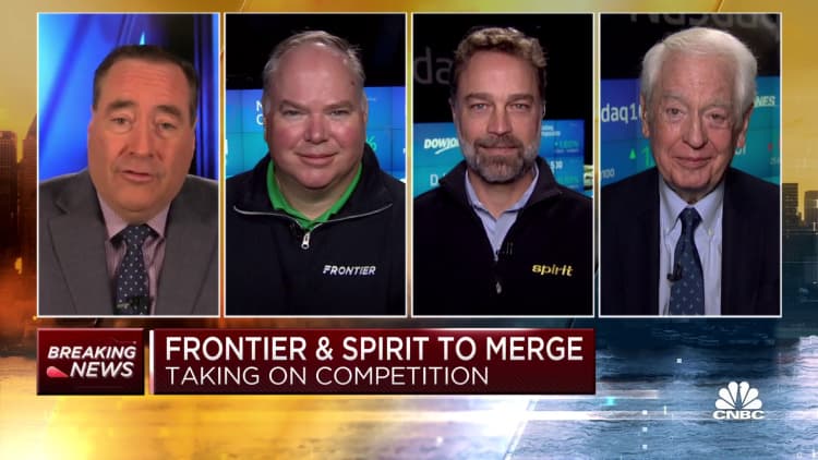 Watch CNBC's full interview with Frontier CEO Biffle, Spirit CEO Christie on merger