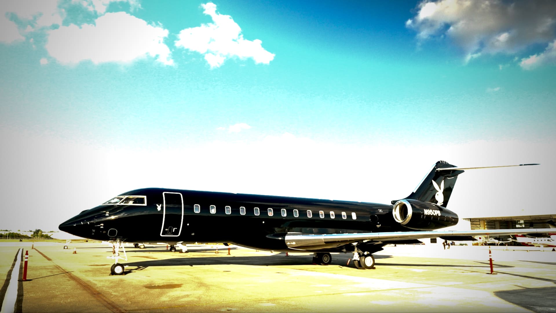 Playboy's new corporate jet is a reboot of the Big Bunny Hugh Hefner flew in the '70s. Today's model is an all-black Global Express that cost $12 million.