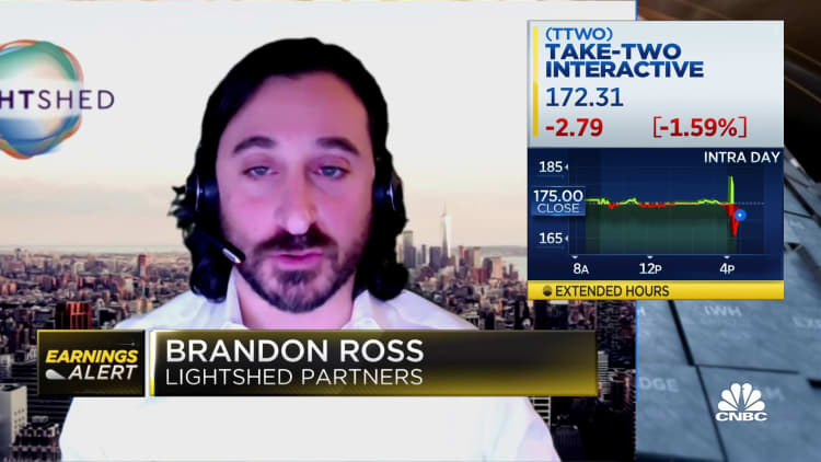 LightShed Partners' Brandon Ross explains why Take-Two dropped after earnings