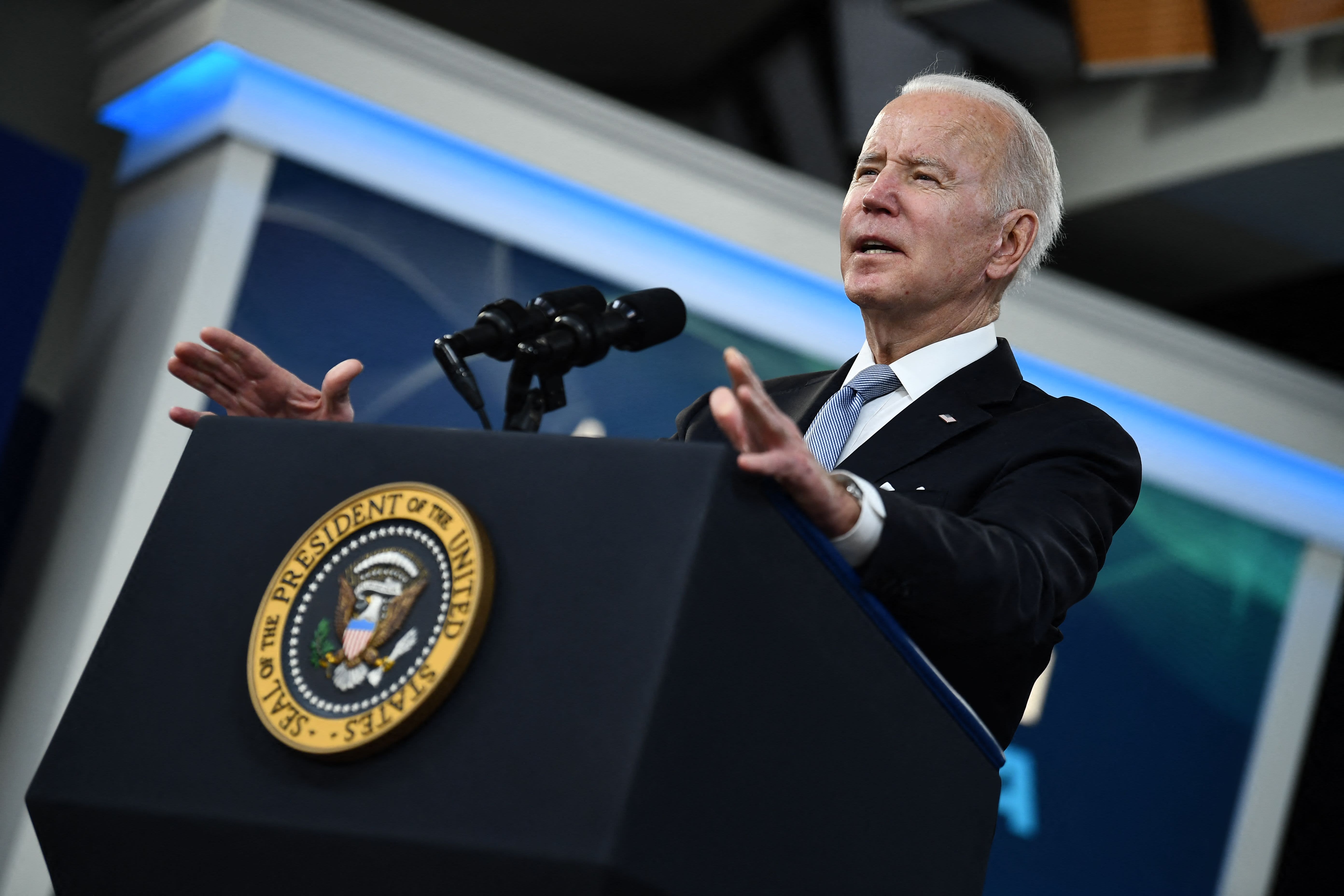 Biden touts wage growth, slower inflation forecasts after another surge in prices