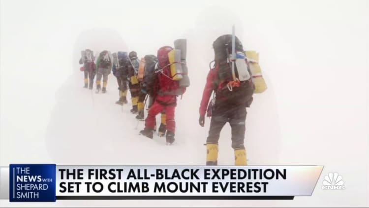 Black climbers prepare to make history by climbing Everest