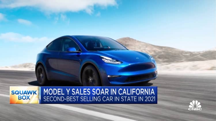 Tesla's Model Y gains ground in California, second-best selling car in state
