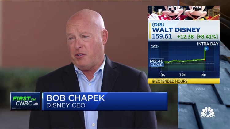 Watch CNBC's full interview with Disney CEO Bob Chapek