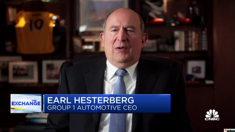 Inflation isn't a material headwind for us yet, says Group 1 Automotive CEO Earl Hesterberg