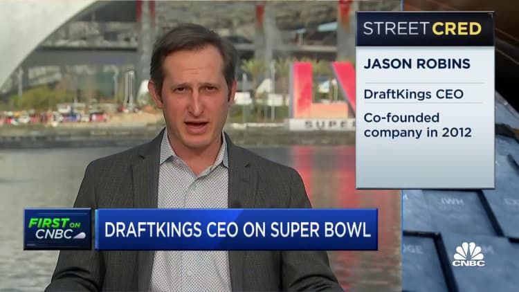 This will be the biggest Super Bowl ever, says DraftKings CEO