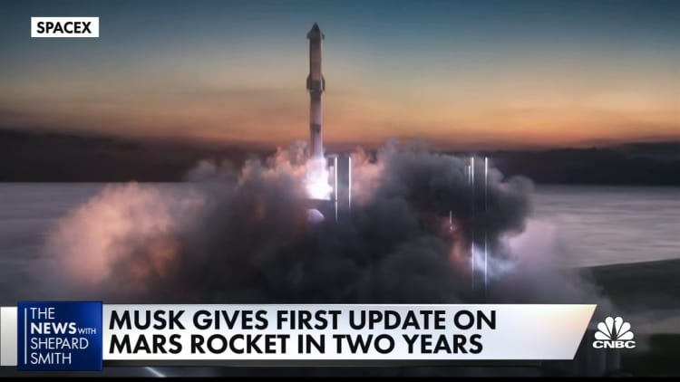 Musk gives update on Mars rocket