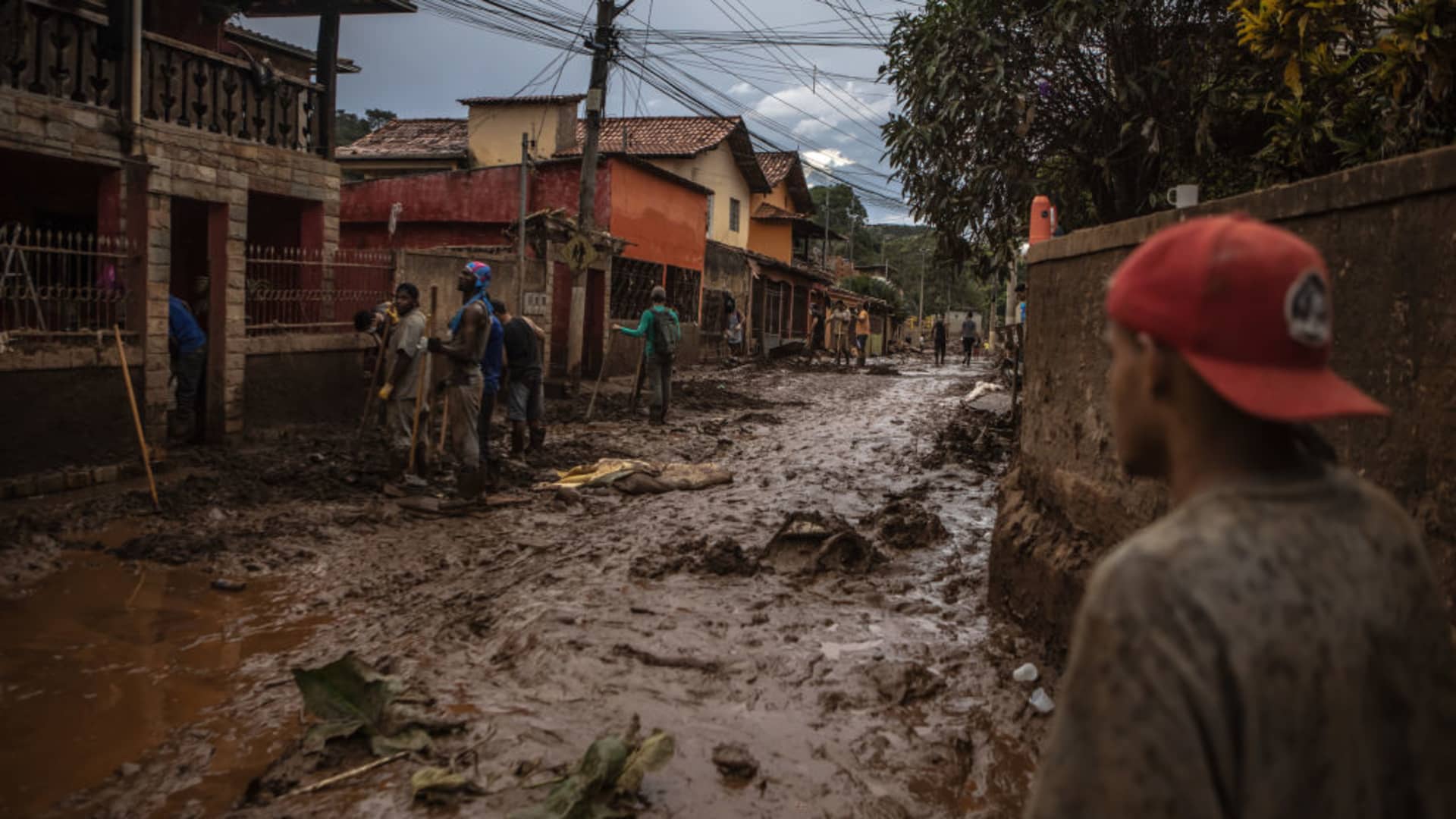 Heavier-than-normal downpours in Brazil, even for a wet season, brought flooding that destroyed communities and led to halted iron mining operations across the state of Minas Gerais on Saturday, Jan. 15, 2022.