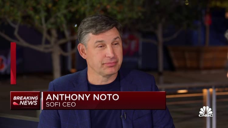 SoFi CEO Anthony Noto: Crypto is incredibly uncertain, must be small part of portfolio
