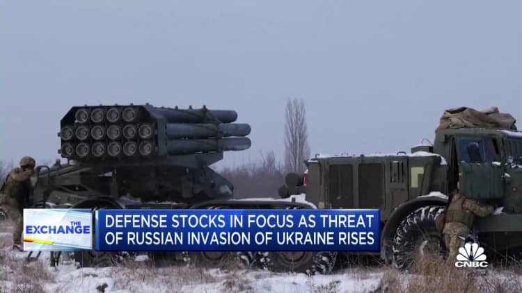 Defense stocks are in focus as threat of Russian invasion of Ukraine rises