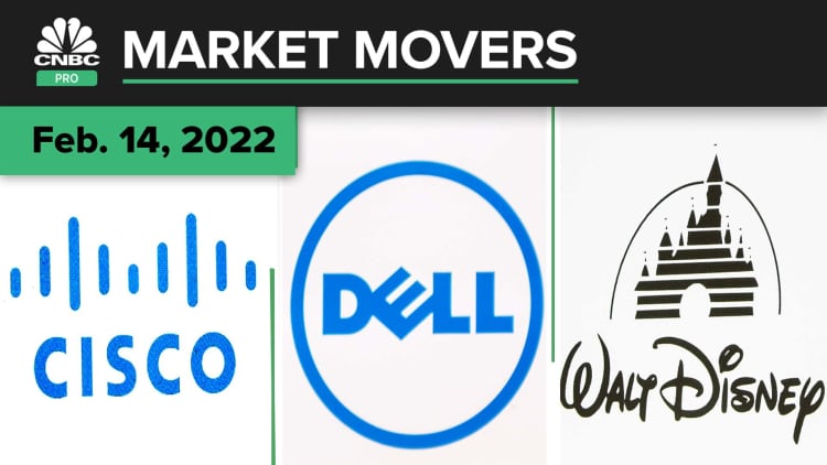 Cisco, Dell, and Disney are some of today's stock picks: Pro Market Movers Feb. 14