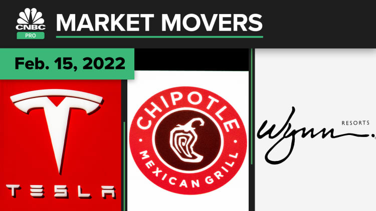 Tesla, Chipotle, and Wynn are some of today's stock picks: Pro Market Movers Feb. 15