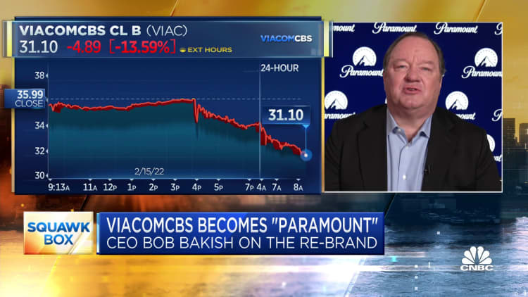 Paramount CEO Bob Bakish says it sees continued strong growth for subscribers