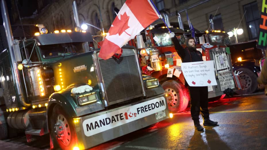 Freedom Convoy' trucker protests worsened U.S. supply chain issues