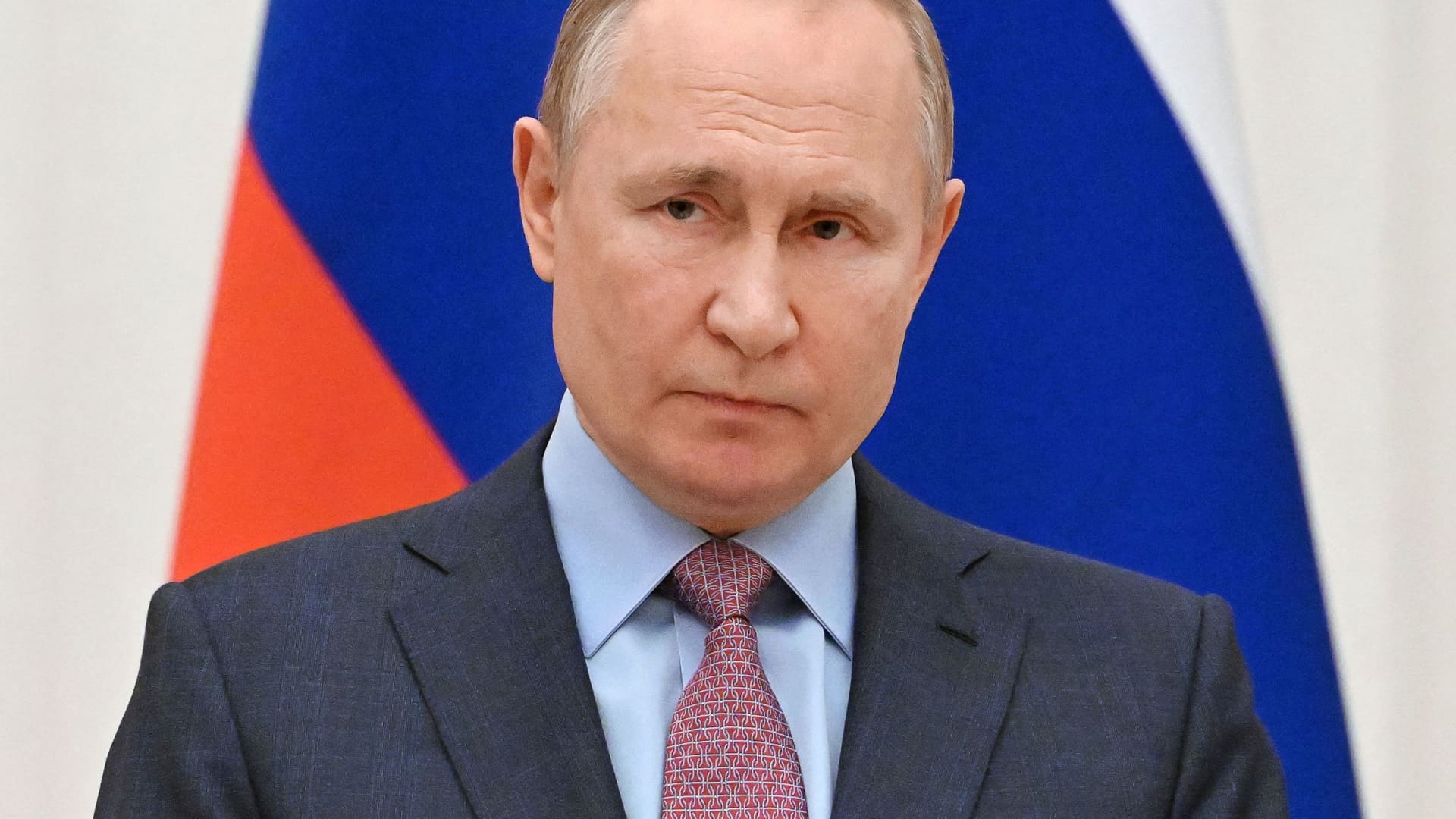 Russian President Vladimir Putin attends a joint news conference with Belarusian President Alexander Lukashenko in Moscow, Russia February 18, 2022.