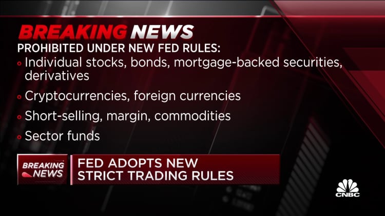 Fed formally adopts new, stricter trading rules
