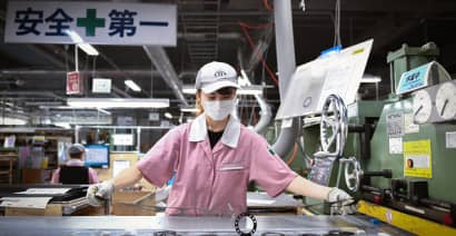 Japan's factory activity contracts most in over three years
