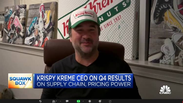 We continue to have strong demand for our products, says Krispy Kreme CEO