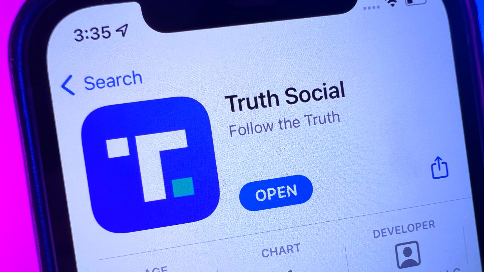Digital World Acquisition Corp shares jump after Google Play Store approves Trump's Truth Social