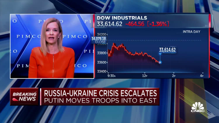 We expect more punitive measures to be held based on Putin's next move, says PIMCO's Cantrill