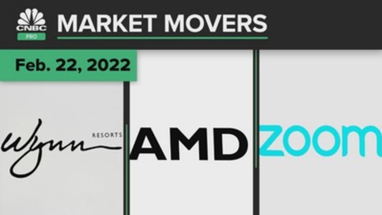 Wynn, AMD and Zoom are some of today's stocks: Pro Market Movers Feb. 22, 2022