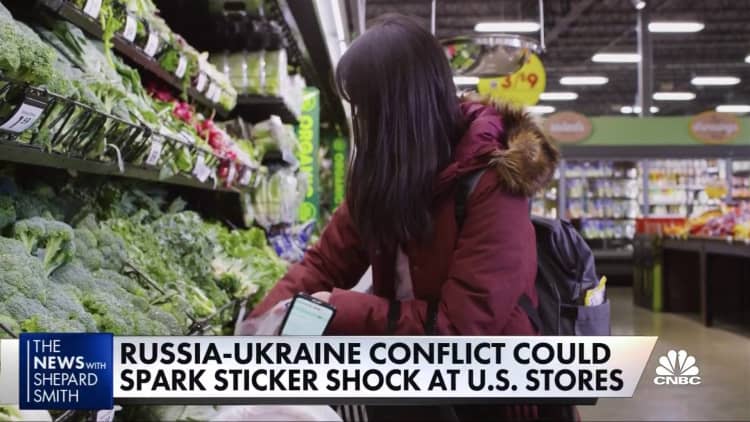 Russian invasion of Ukraine could hit U.S. consumers