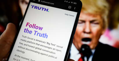 Trump tries to boost support for Truth Social as DJT stock tanks