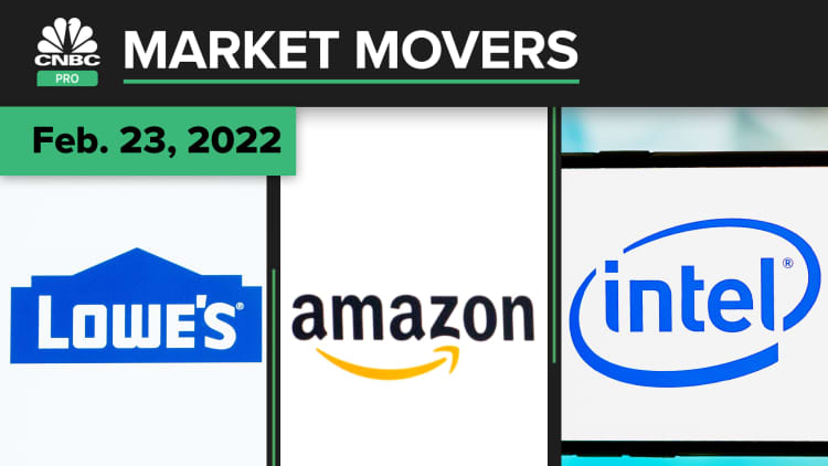 Lowe's, Amazon, and Intel are some of today's stock picks: Pro Market Movers Feb. 23