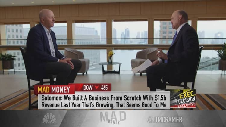 Watch Jim Cramer's full interview with Goldman Sachs CEO David Solomon