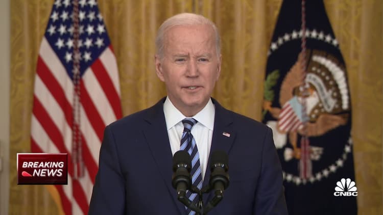 President Biden addresses the Ukraine invasion