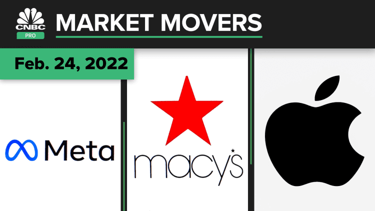 Meta, Macy's, and Apple are some of today's stock picks: Pro Market Movers Feb. 24