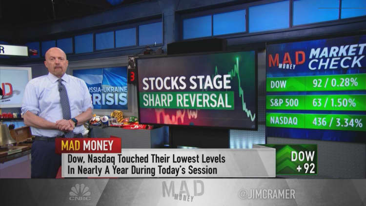 Cramer breaks down Thursday's market rally after Russia's attack on Ukraine