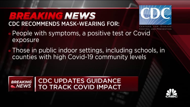 CDC adjusts recommendations for mask-wearing