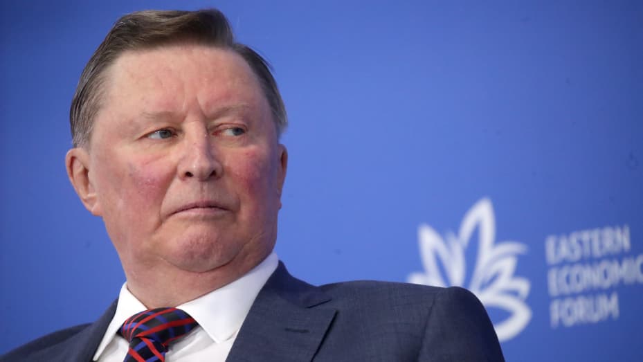 Russia's Special Presidential Envoy for Environmental Protection, Ecology and Transport Sergei Ivanov at the 2021 Eastern Economic Forum at the Far Eastern Federal University on Russky Island in Vladivostok. Vyachesl